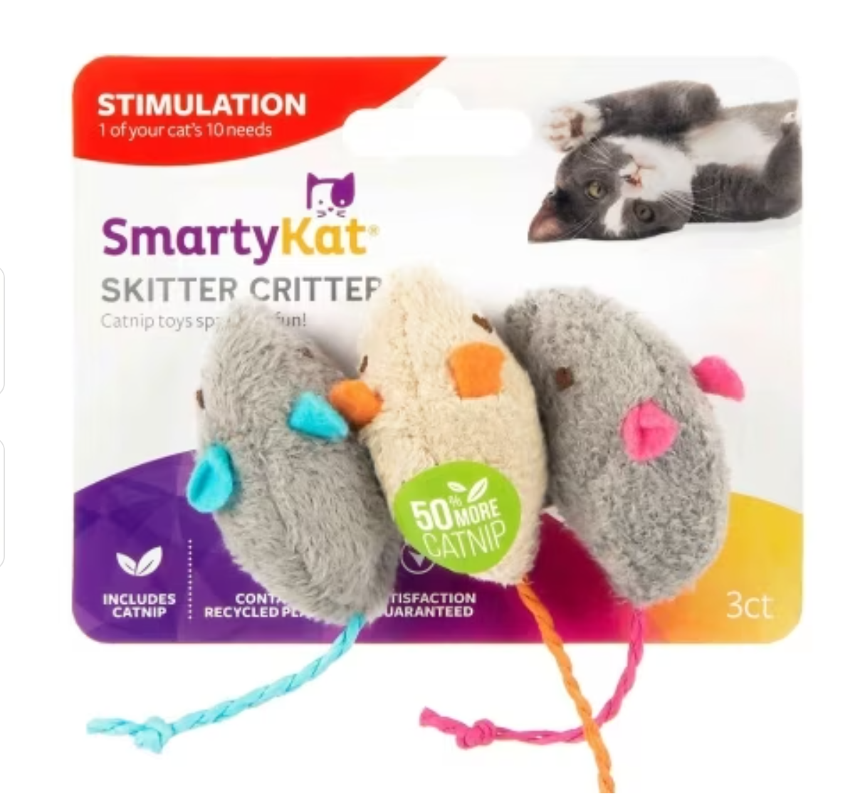 Smarty Kat Toys - Skitter Critters 3pk