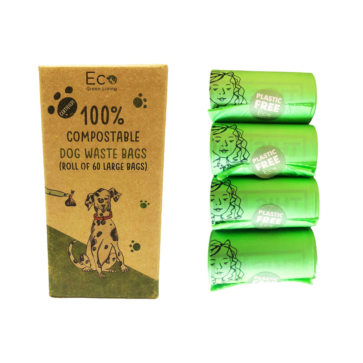 Eco Green Living Compostable Dog Waste Bags *