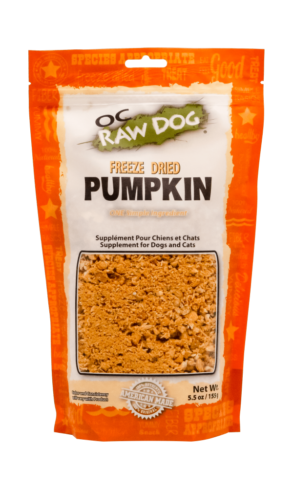 OC Raw Dog Freeze Dried Treats - Whole Pumpkin Rox *