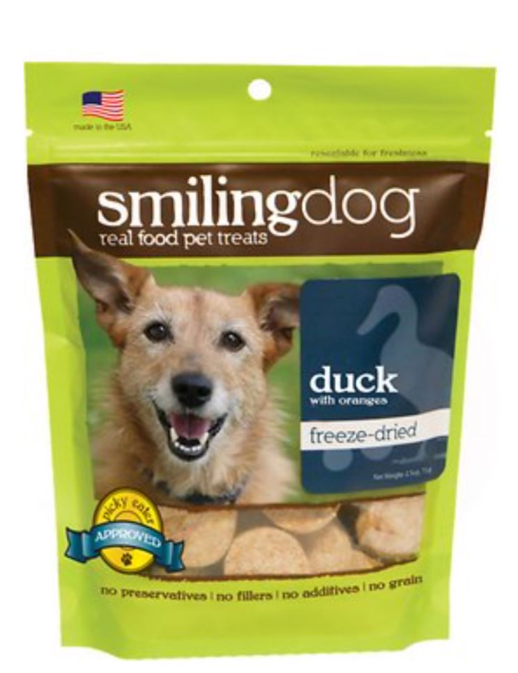 Herbsmith Smiling Dog Freeze Dried Duck Treats *