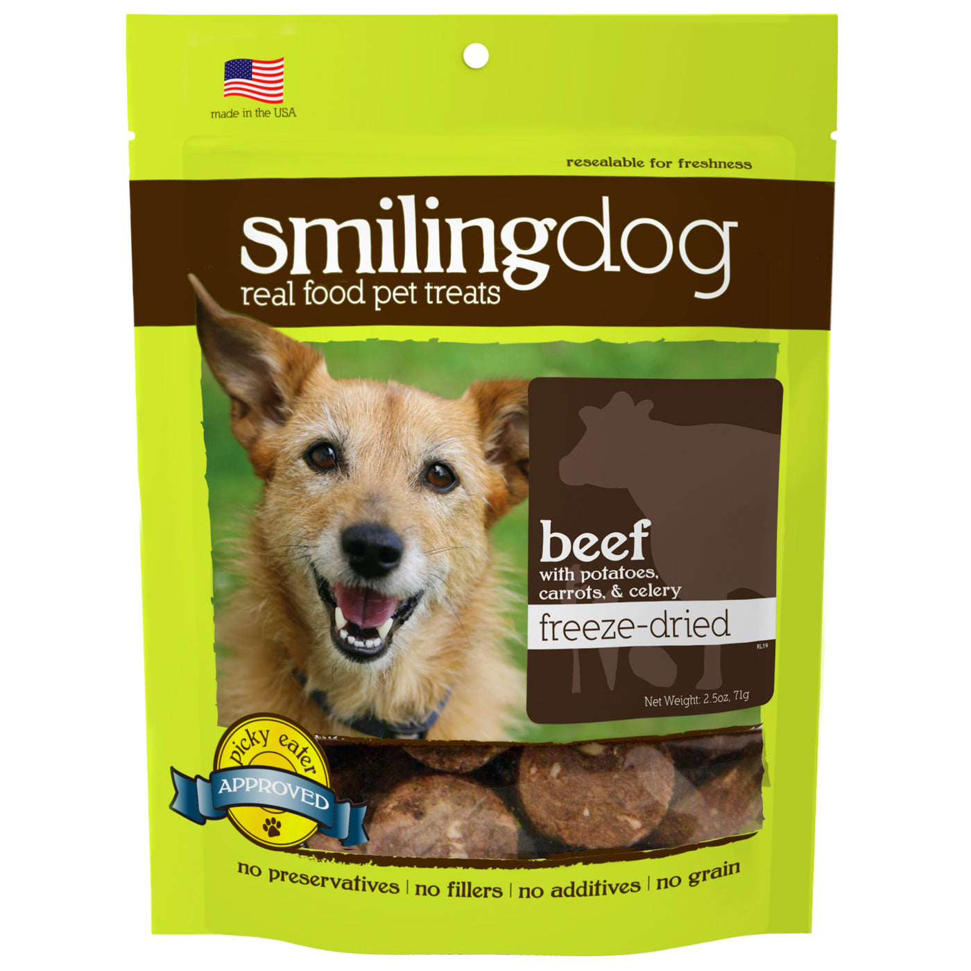 Herbsmith Smiling Dog Freeze Dried Beef Treats *