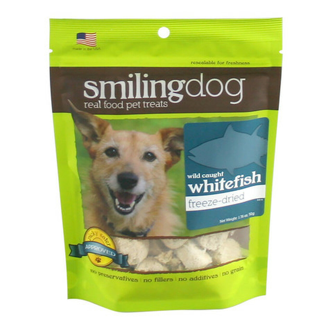 Herbsmith Smiling Dog Freeze Dried Whitefish Treats *