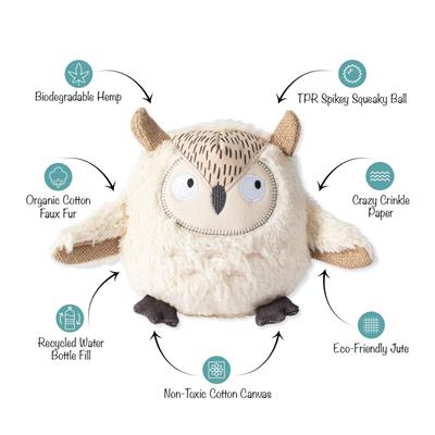 Fringe Whoooooo's There Earth Friendly Dog Toy