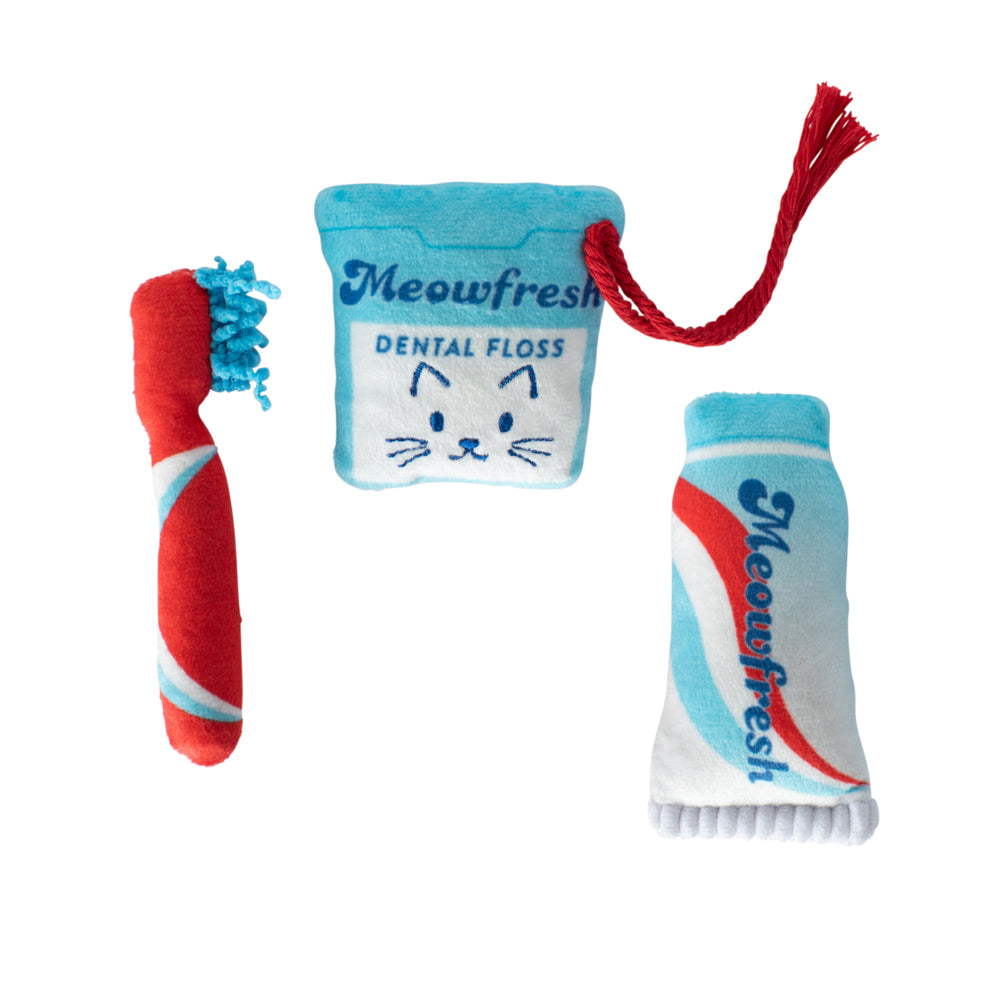 Fringe Plush Cat Toy - Minty Fresh 3pc Set