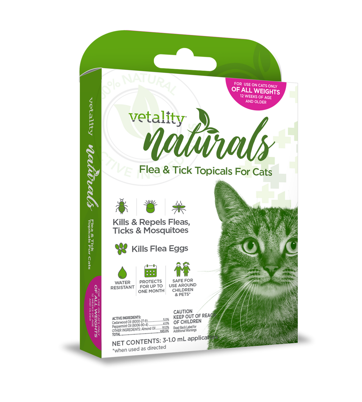 Vetality Naturals Flea/Tick Topical for Cats *