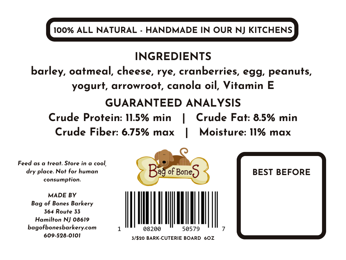 3/$20 Dog Treats Fall 2025 - Bark-cuterie Board