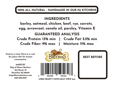 3/$20 Dog Treats Xmas 2025 - Hearty Howliday Stew