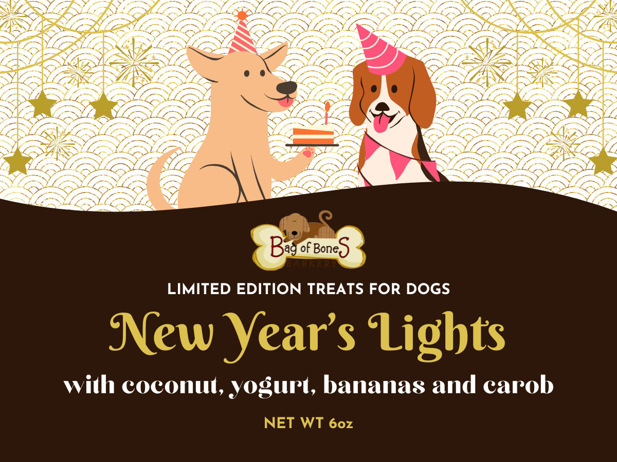 3/$20 Dog Treats Xmas 2025 - New Year's Lights