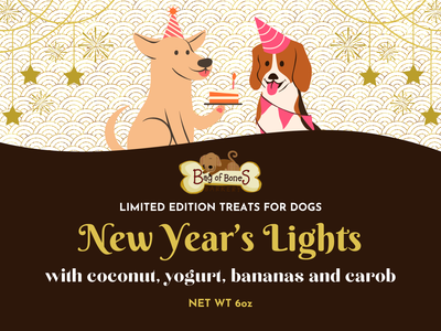 3/$20 Dog Treats Xmas 2025 - New Year's Lights