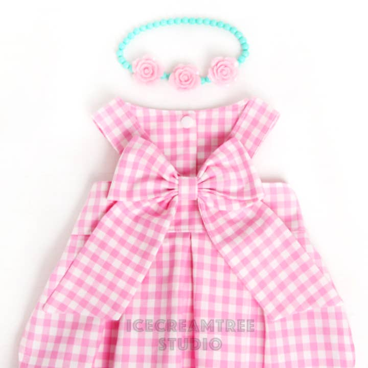 Icecreamtree Studio - Barbie Inspired Flower Necklace - Pet Collar Necklace