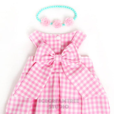 Icecreamtree Studio - Barbie Inspired Flower Necklace - Pet Collar Necklace