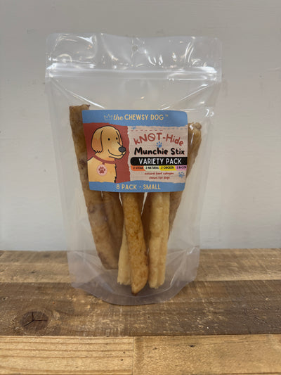 The Chewsy Dog kNOT-Hide Munchie Stix Variety Packs