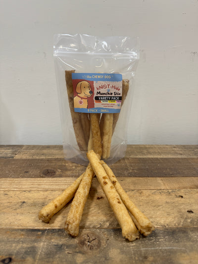 The Chewsy Dog kNOT-Hide Munchie Stix Variety Packs