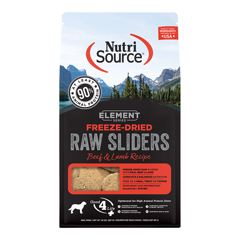 Nutrisource Dog Freeze Dried Element Sliders - Beef & Lamb