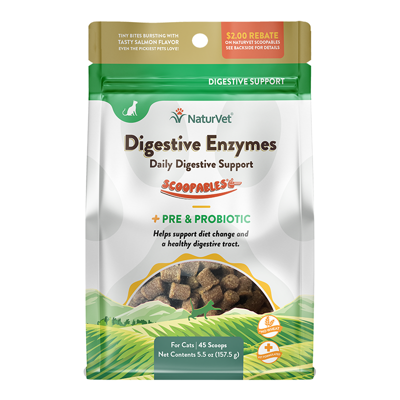 NaturVet Scoopables Cat Supplements - Digestive Enzymes