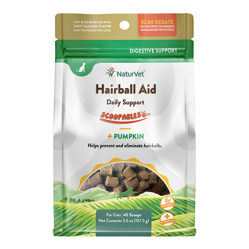 NaturVet Scoopables Cat Supplements - Hairball Aid