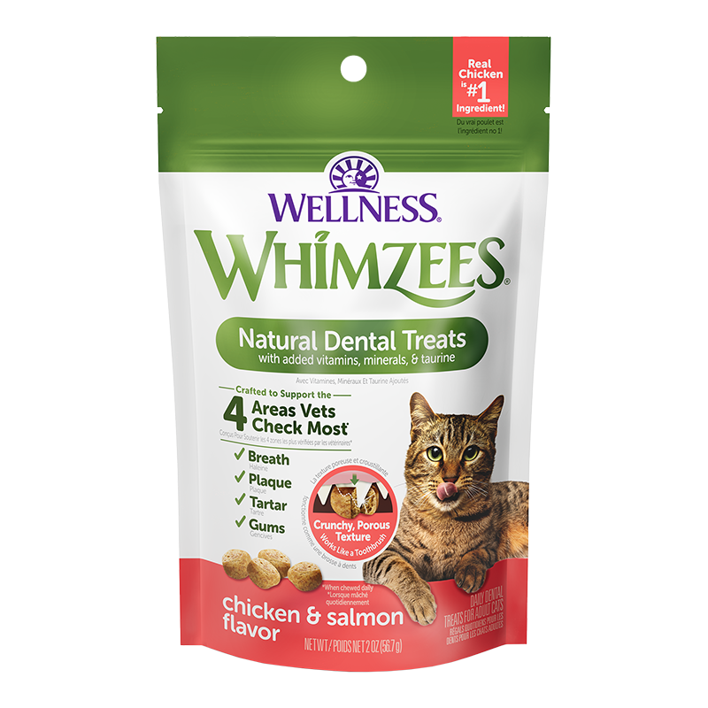Whimzees Cat Dental Treats - Chicken & Salmon