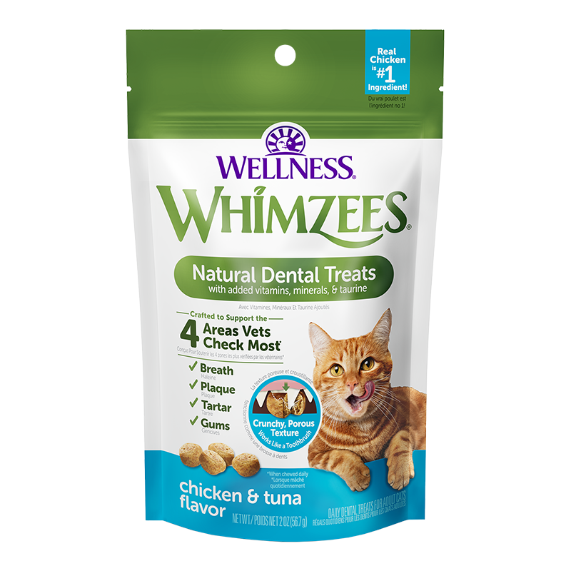 Whimzees Cat Dental Treats - Chicken & Tuna