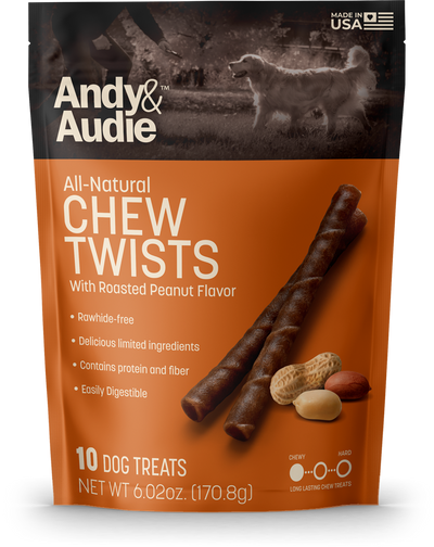 Andy & Audie Dog Chews - Long Lasting Twists 30ct