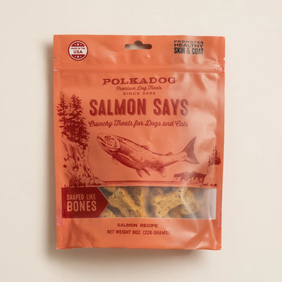 Polka Dog Salmon Says Bones