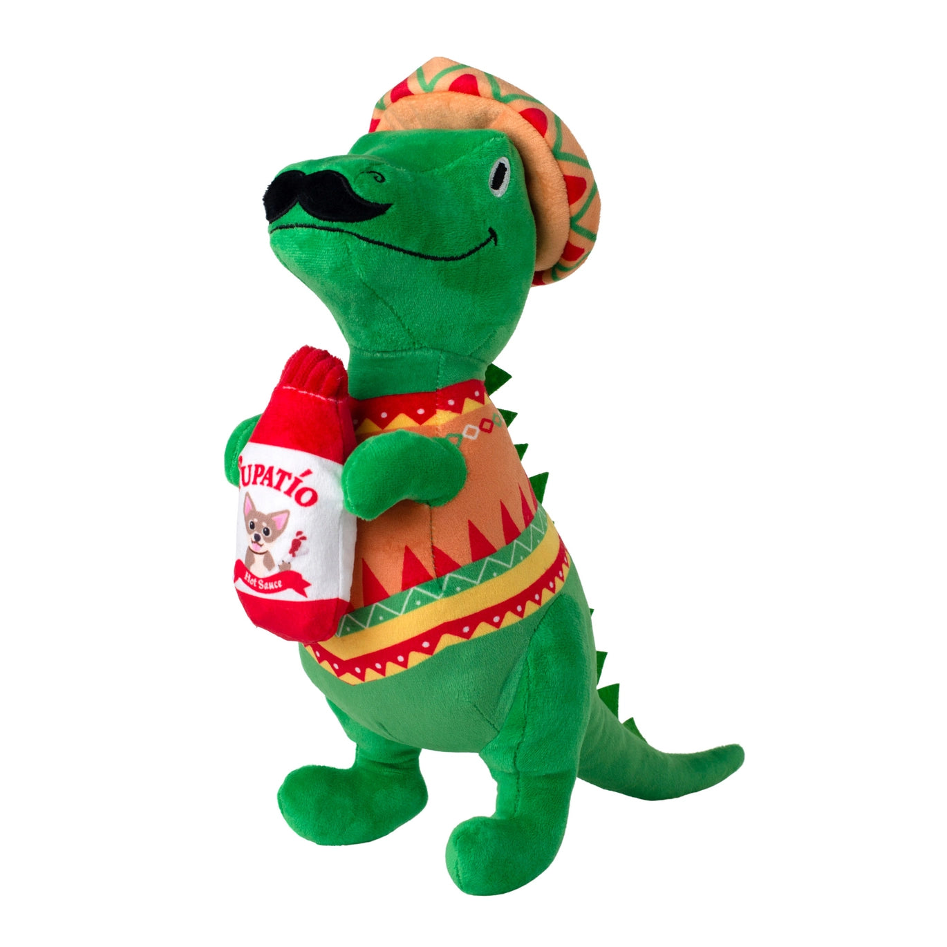Fringe Plush Dog Toy - Fiestasaurus Rex