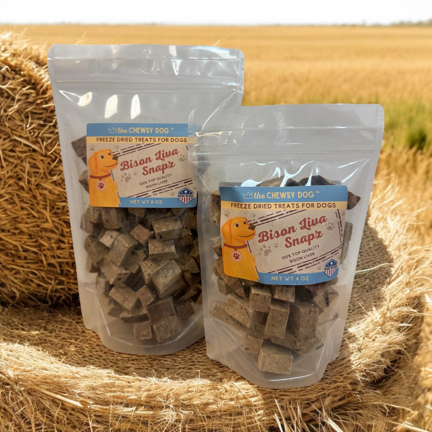 The Chewsy Dog Freeze Dried - Bison Liva Snapz
