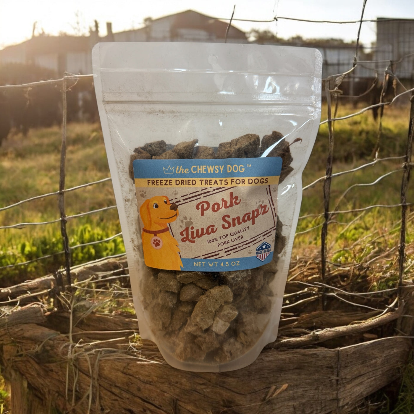 The Chewsy Dog Freeze Dried - Pork Liva Snapz