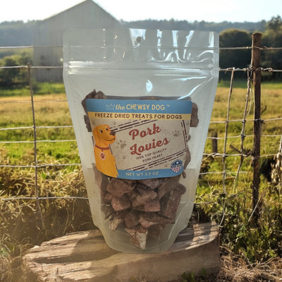 The Chewsy Dog Freeze Dried - Pork Lovies