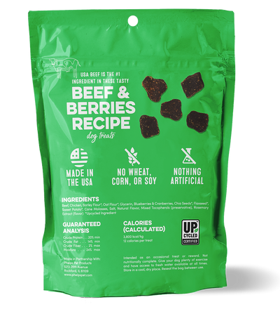 The Chewsy Dog Prime Cutz - Beef & Berries Jerky Trainers