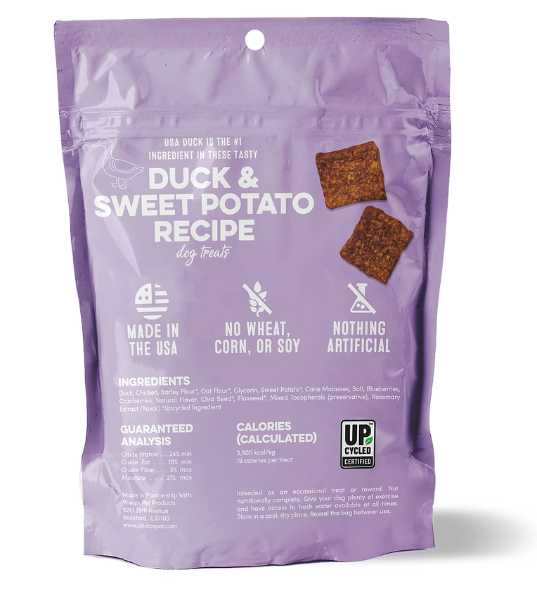 The Chewsy Dog Prime Cutz Duck & Sweet Potato Jerky Bars