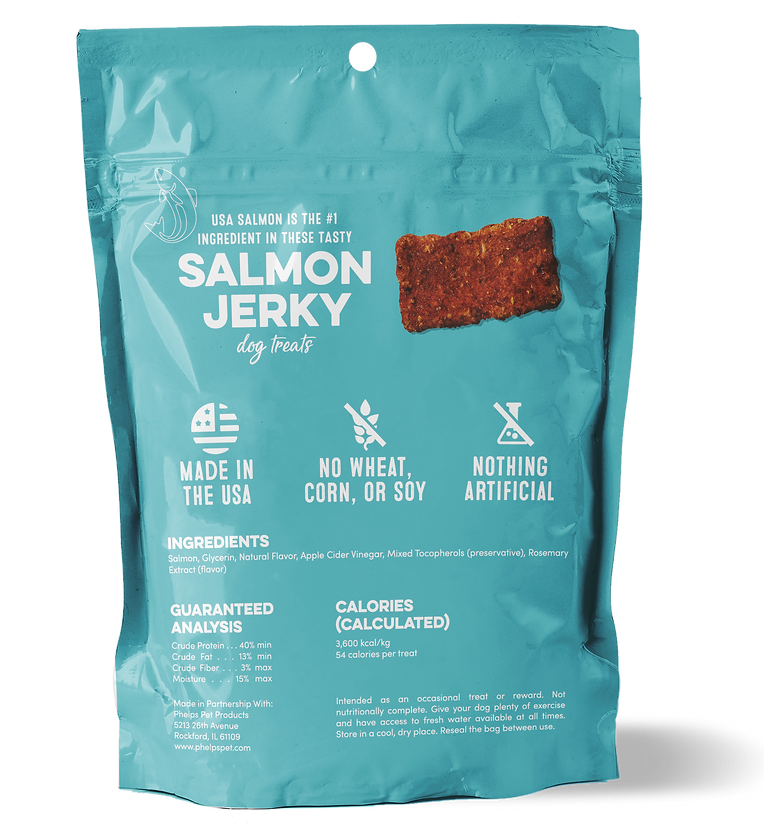 The Chewsy Dog Prime Cutz Salmon Jerky Bars