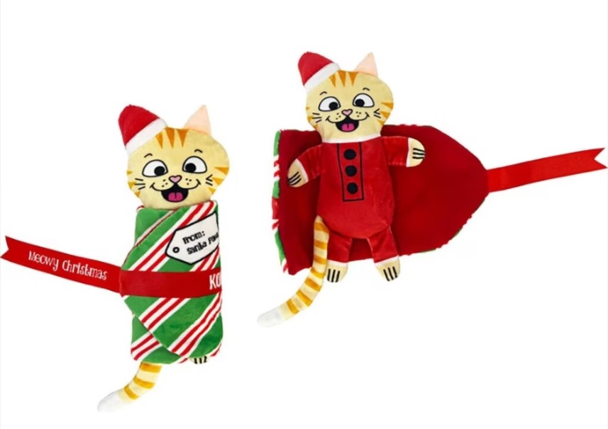 Kong Holiday Pull-A-Partz Present Cat Toy