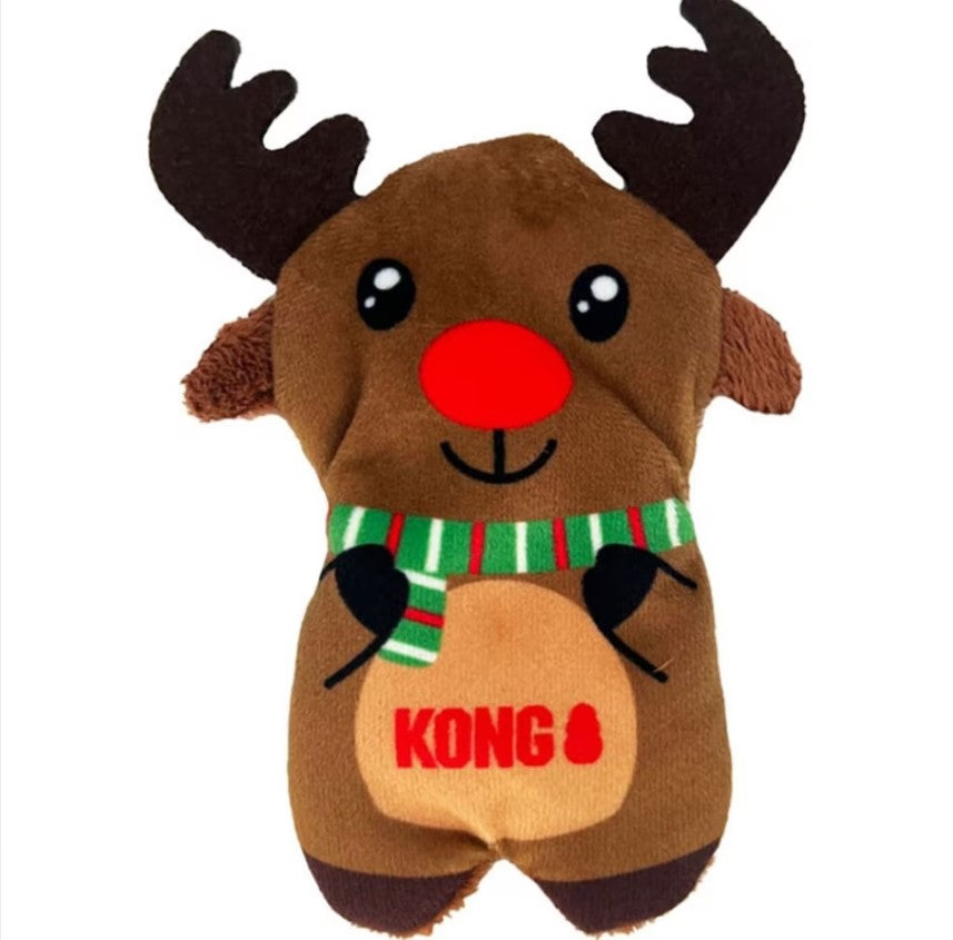 Kong Holiday Reindeer Refillables Cat Toy