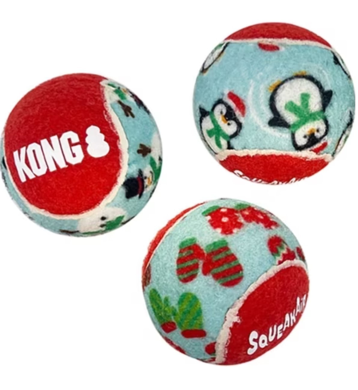 Kong Dog Holiday SqueakAir Balls 6pk