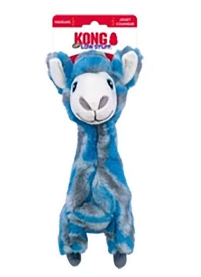 Kong Low Stuff Stripes Dog Toy - Llama