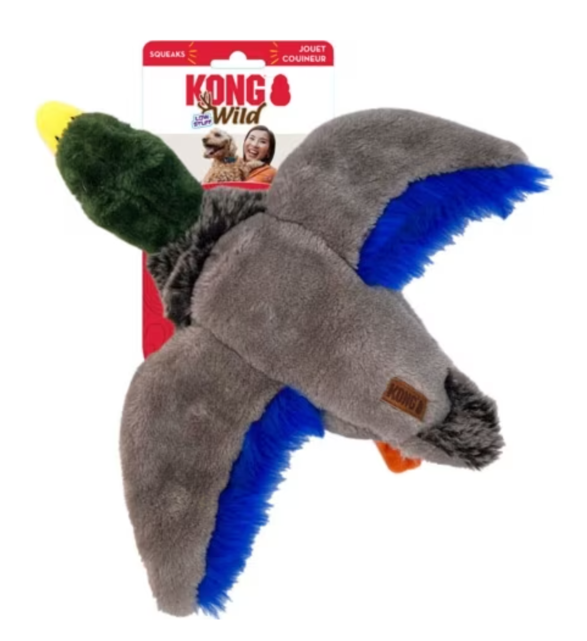 Kong Low Stuff Wild Dog Toy - Mallard