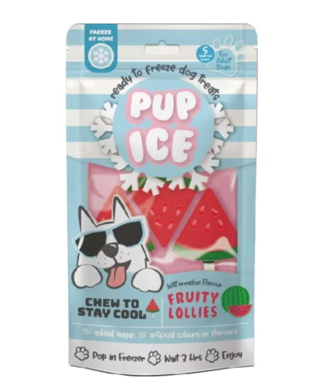 Ethical Pet Pup Ice Fruity Lollies - Watermelon 3pk