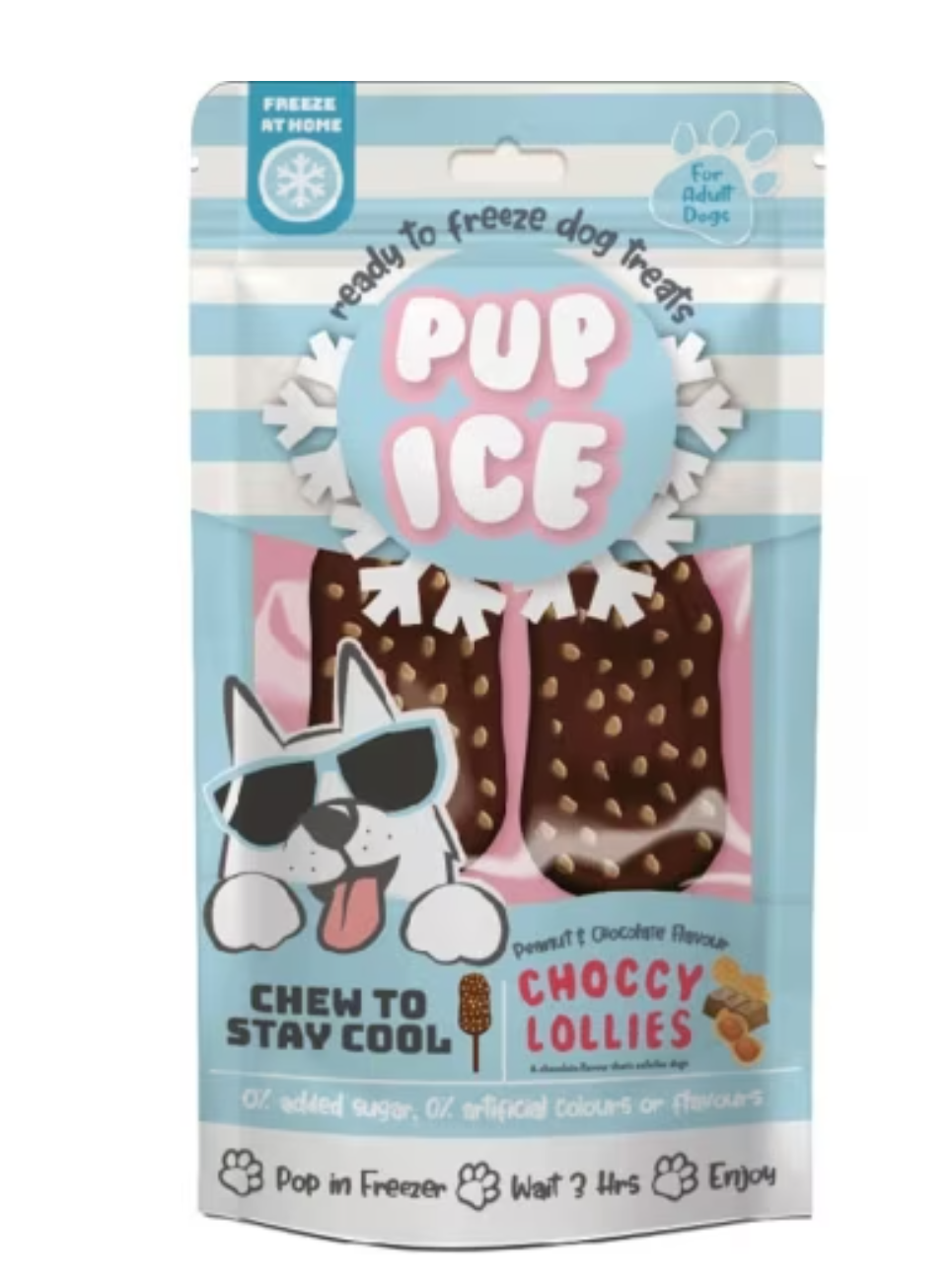 Ethical Pet Pup Ice Choccy Lollies - Peanut Butter Carob 2pk