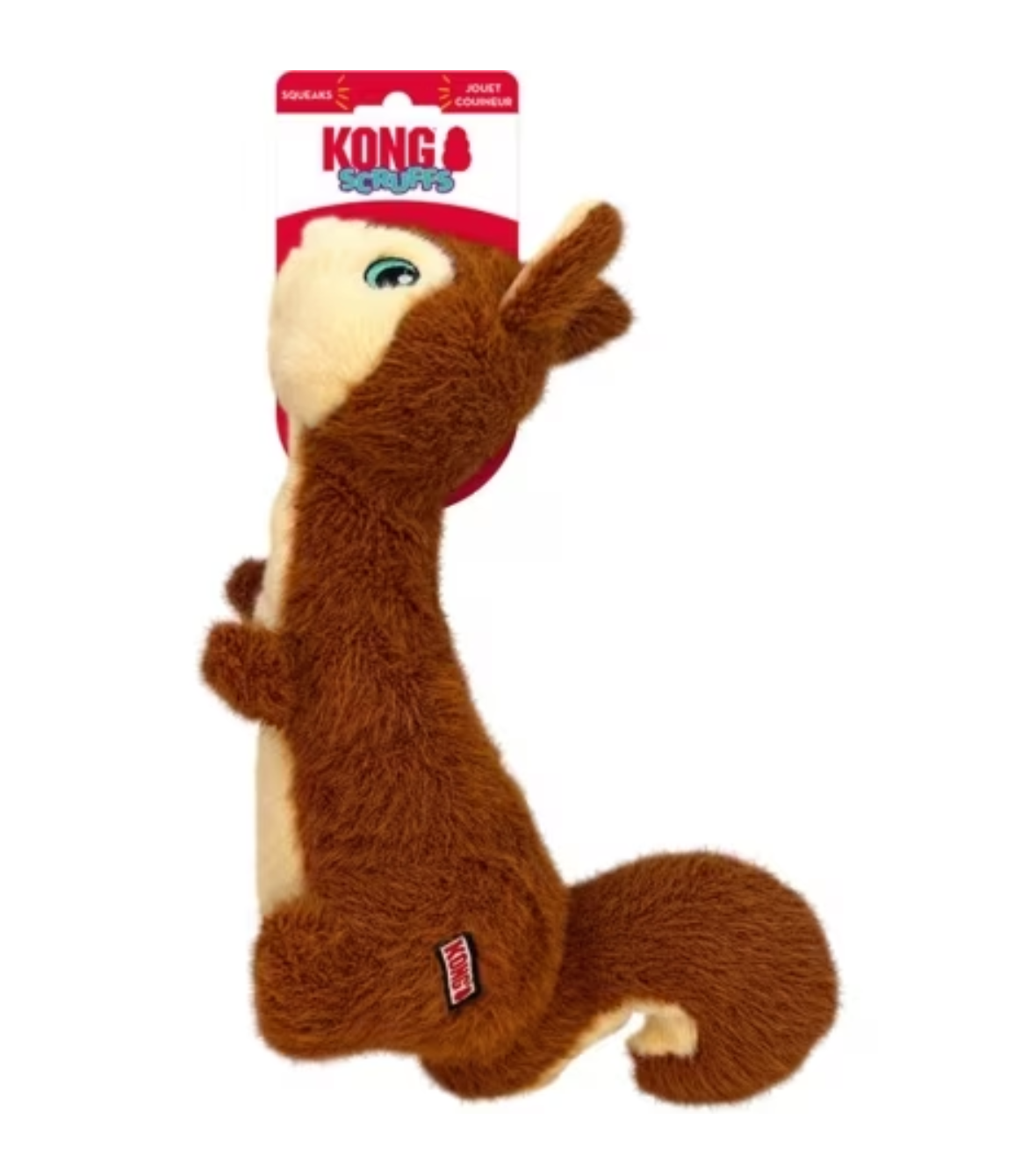 Kong Scruffs Dog Toy - Squirrel