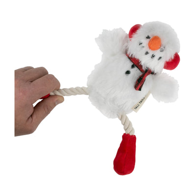 Tall Tails Tug Rope Snowman Toy