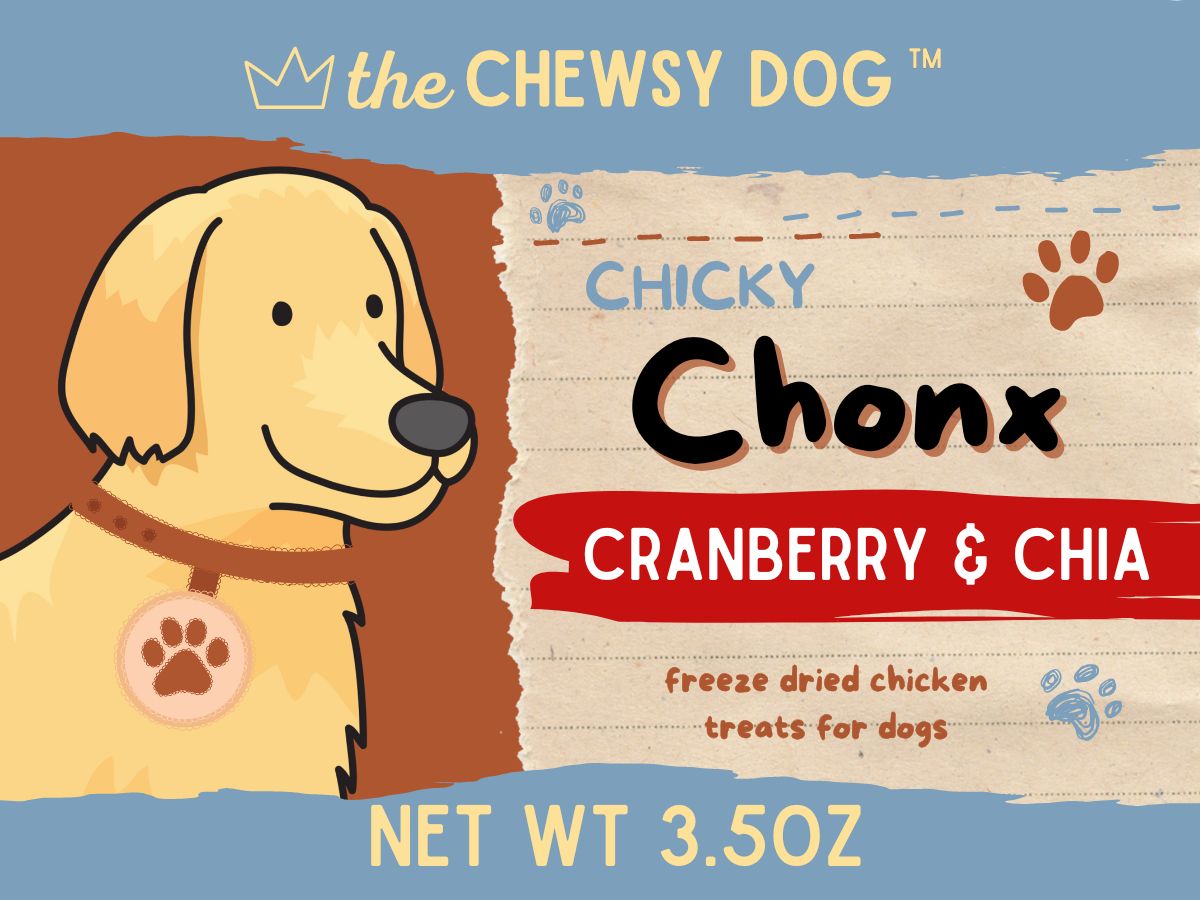 The Chewsy Dog Freeze Dried Chicky Chonx Cranberry & Chia