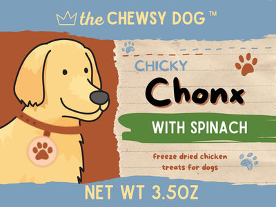 The Chewsy Dog Freeze Dried Chicky Chonx Spinach