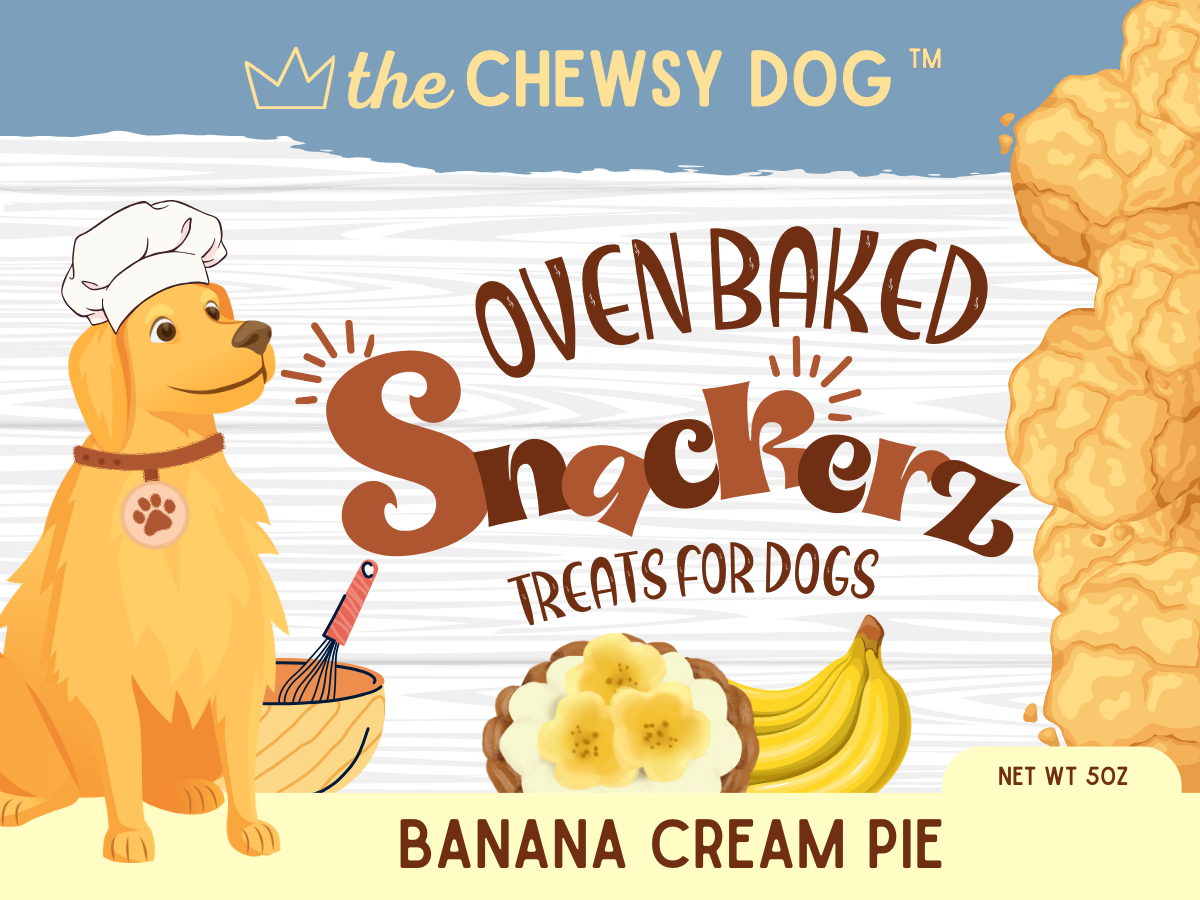 The Chewsy Dog Oven Baked Snackerz - Banana Cream Pie