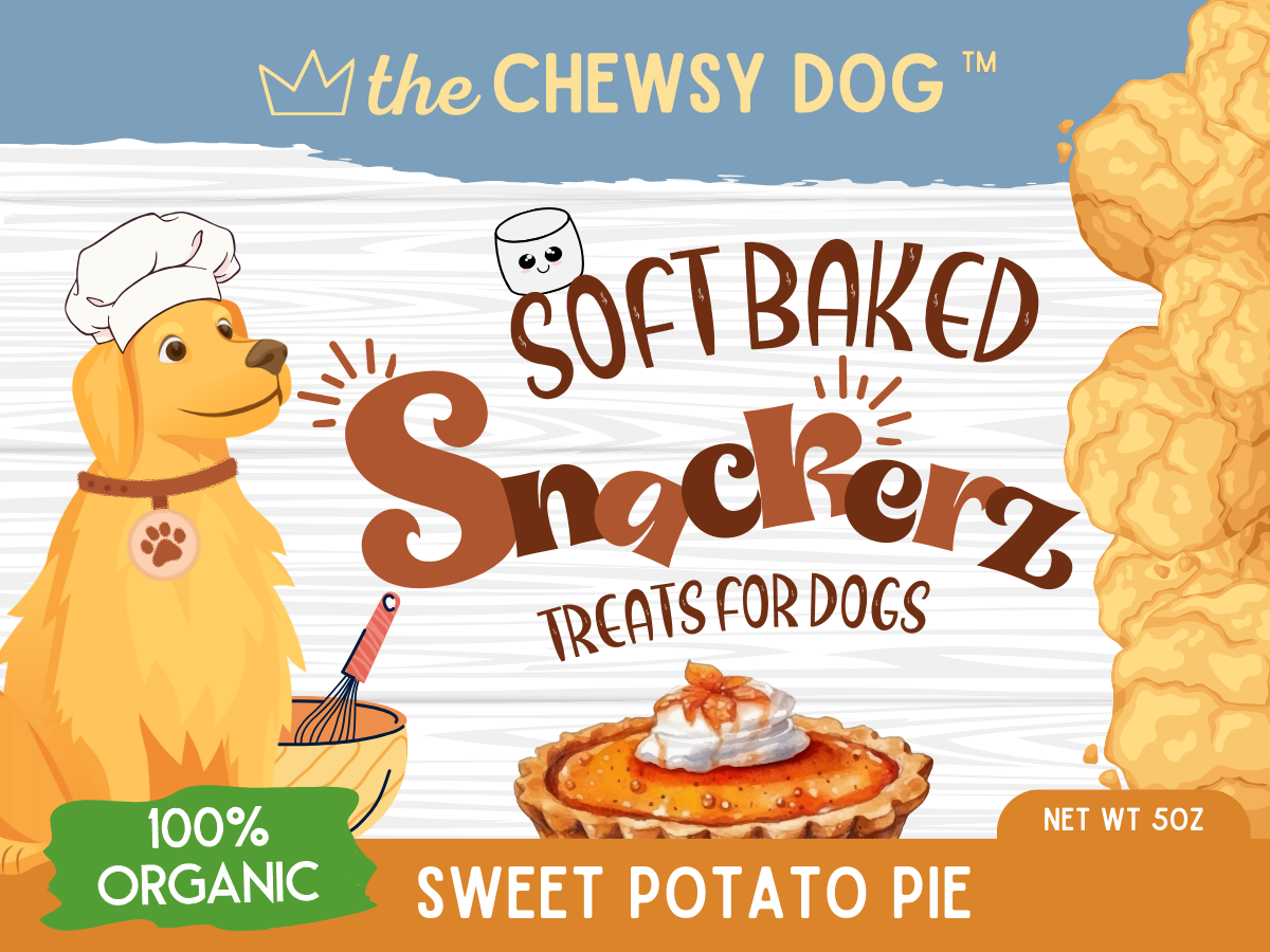 The Chewsy Dog Soft Baked Snackerz - Sweet Potato Pie