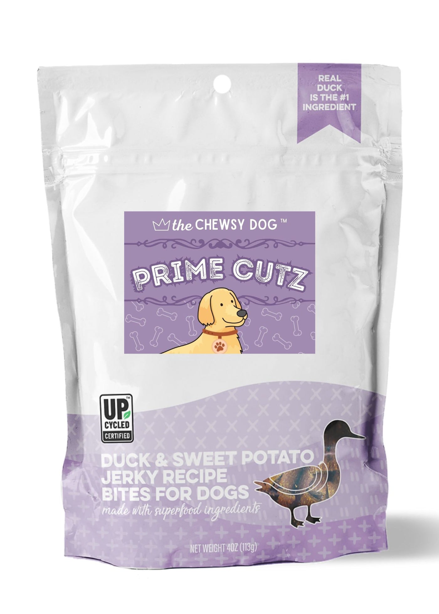 The Chewsy Dog Prime Cutz - Duck & Sweet Potato Jerky Bars