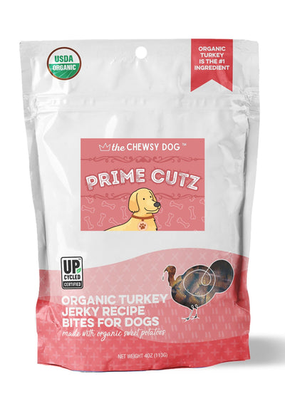 The Chewsy Dog Prime Cutz Organic Turkey Jerky Bars