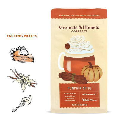 Grounds & Hounds Coffee Co. - Seasonal Flavor: Pumpkin Spice