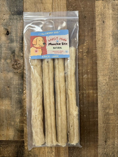 The Chewsy Dog kNOT-Hide Munchie Stix - Natural