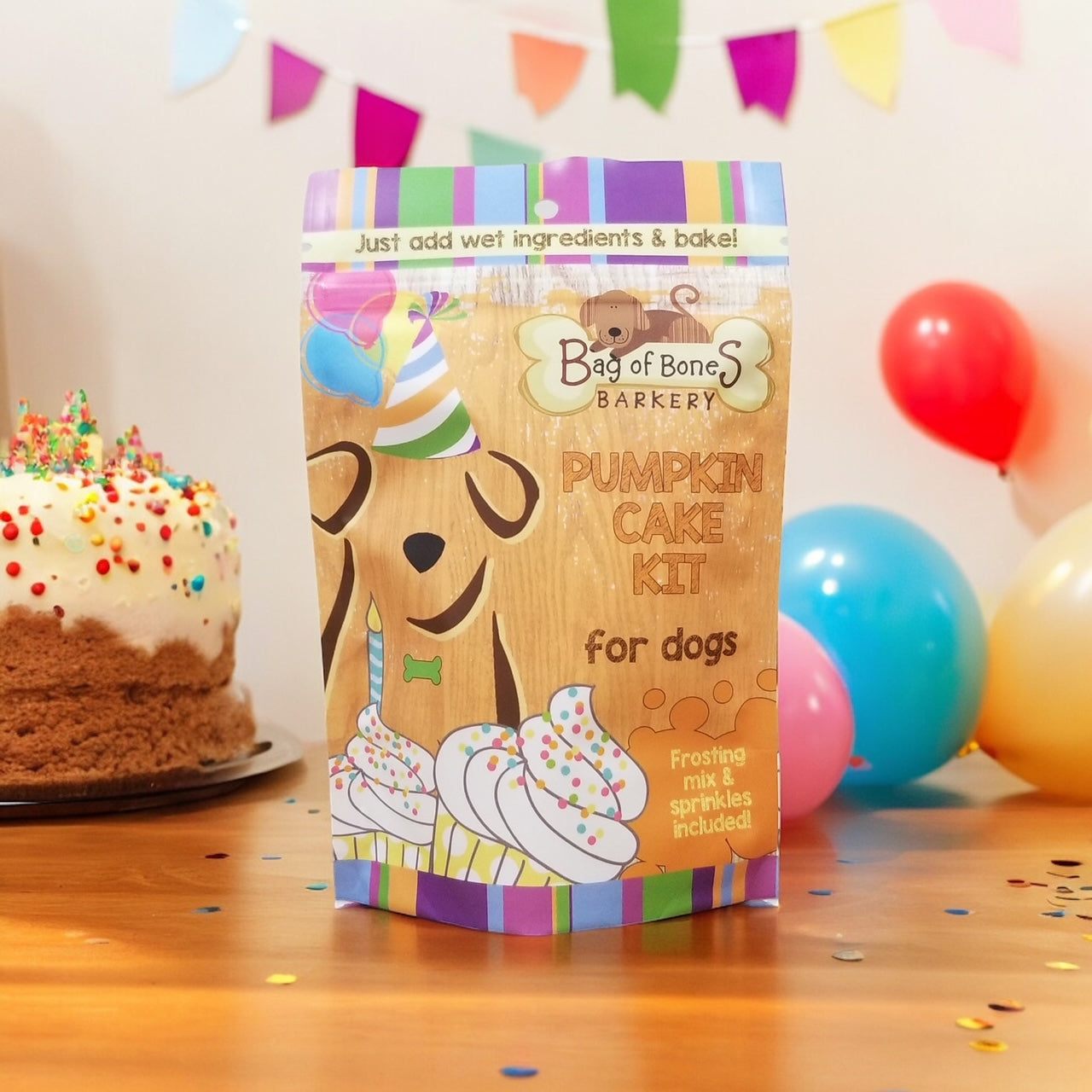 Barkday Cake Mix Pumpkin