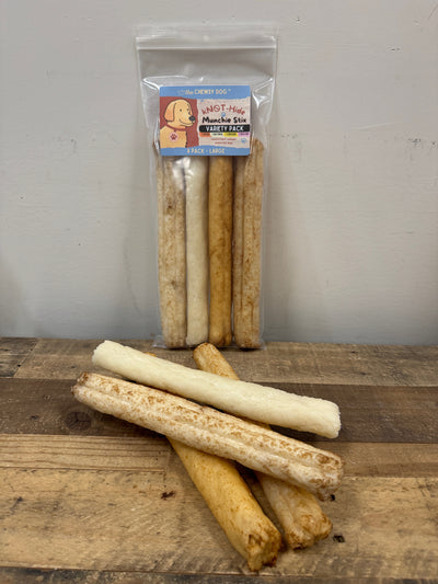 The Chewsy Dog kNOT-Hide Munchie Stix Variety Packs